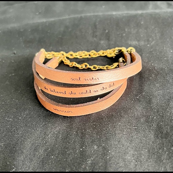 Faux Leather Motivational Bracelets 3 for $15! - Picture 3 of 13